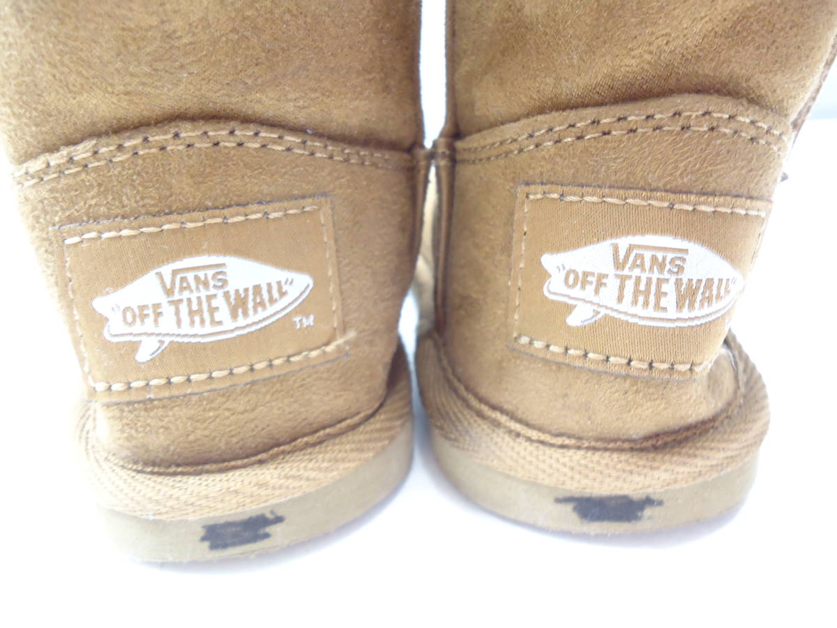 VANS/ヴァンズ■15.0cm■TIMOTHY BUTTON V8439BABY ベビー キッズ ムートン風 マジックテープ ボアブーツ■G.TAN/タン■#20430MK679_23_画像4