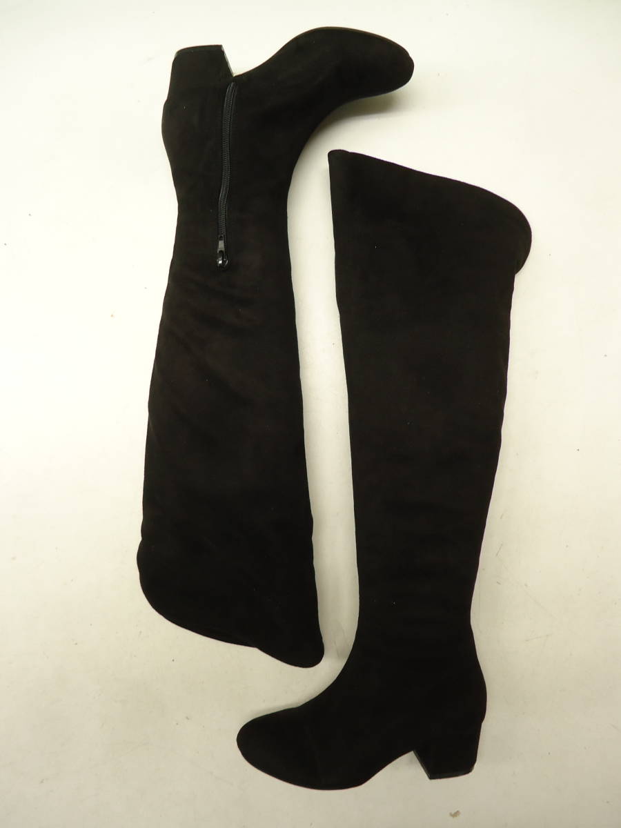 Newlyme/ новый limi -#22.5cm# боковой Zip ботфорты #BLACK/ черный / чёрный цвет ##20428MK575_7