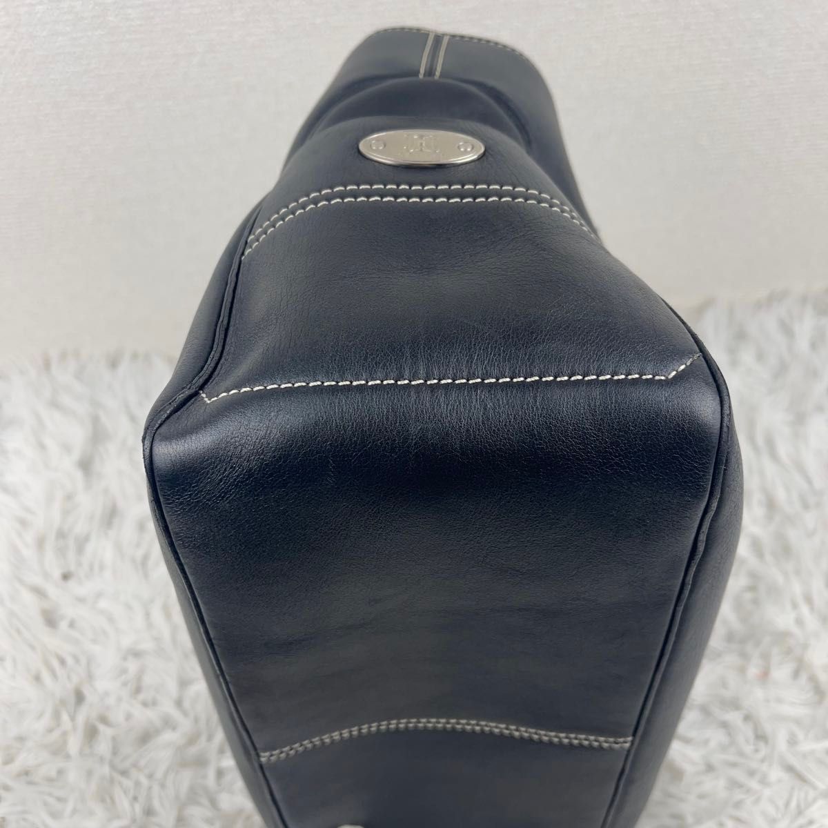 美品 CELINE ブギーバッグ ハンドバッグ レザー ブラック 美品 CELINE ブギーバッグ ハンドバッグ レザー ブラック