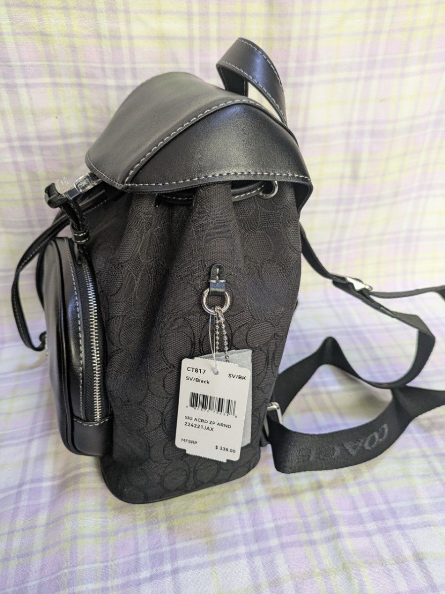 未使用 COACH ペース バックパック・シグネチャー ジャカード 未使用 COACH ペース バックパック・シグネチャー ジャカード