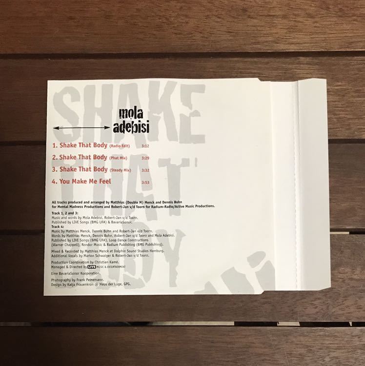 【eu-rap】Mola Adebisi / Shake That Body［CDs］《2b082》_画像2