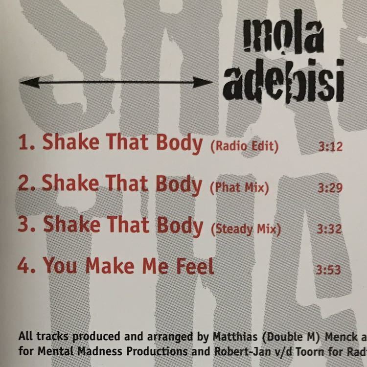 【eu-rap】Mola Adebisi / Shake That Body［CDs］《2b082》_画像4