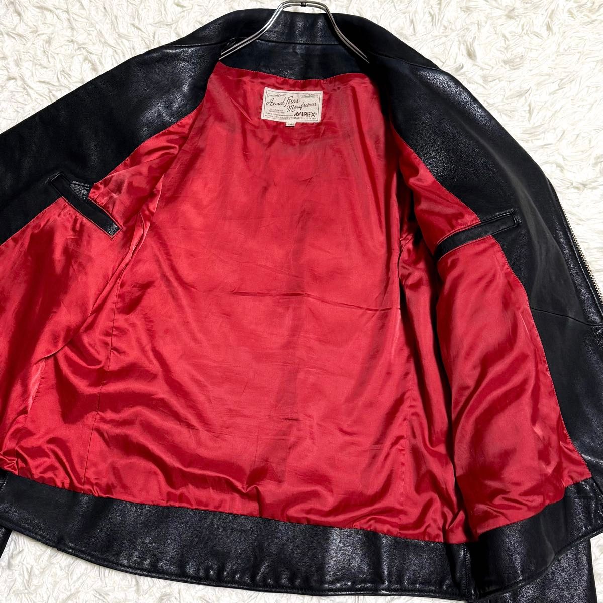 希少2XL AVIREX アヴィレックス ダブルライダースジャケット 希少2XL AVIREX アヴィレックス ダブルライダースジャケット