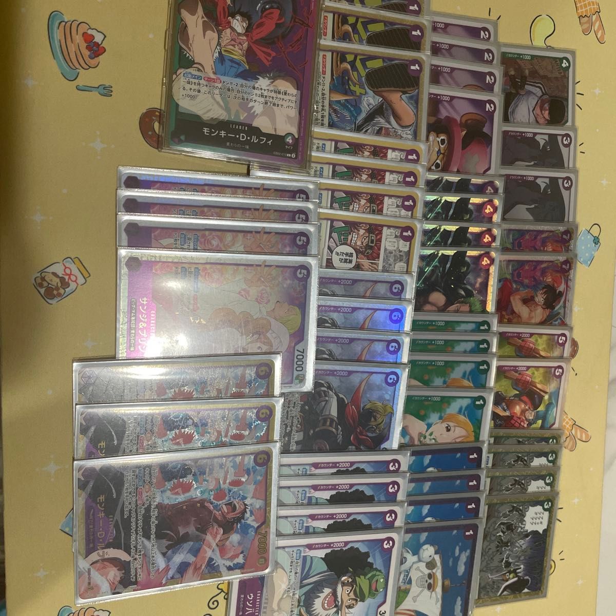 緑紫ルフィセット ウソ八 ルフィ シークレット サンジ&プリン 緑紫ルフィセット ウソ八 ルフィ シークレット サンジ&プリン