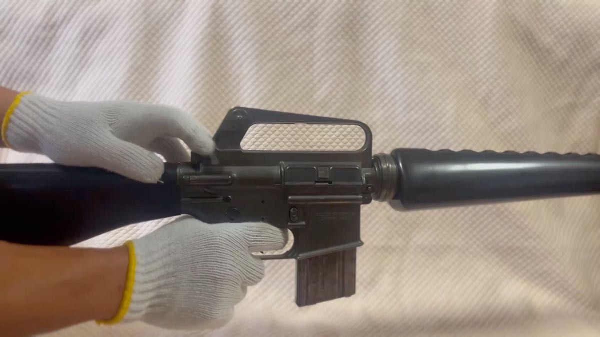 MGC SMG刻印 モデルガン M16A1スタンダードモデル(発火用) カート2発付(動作確認URL有り) FM-0007