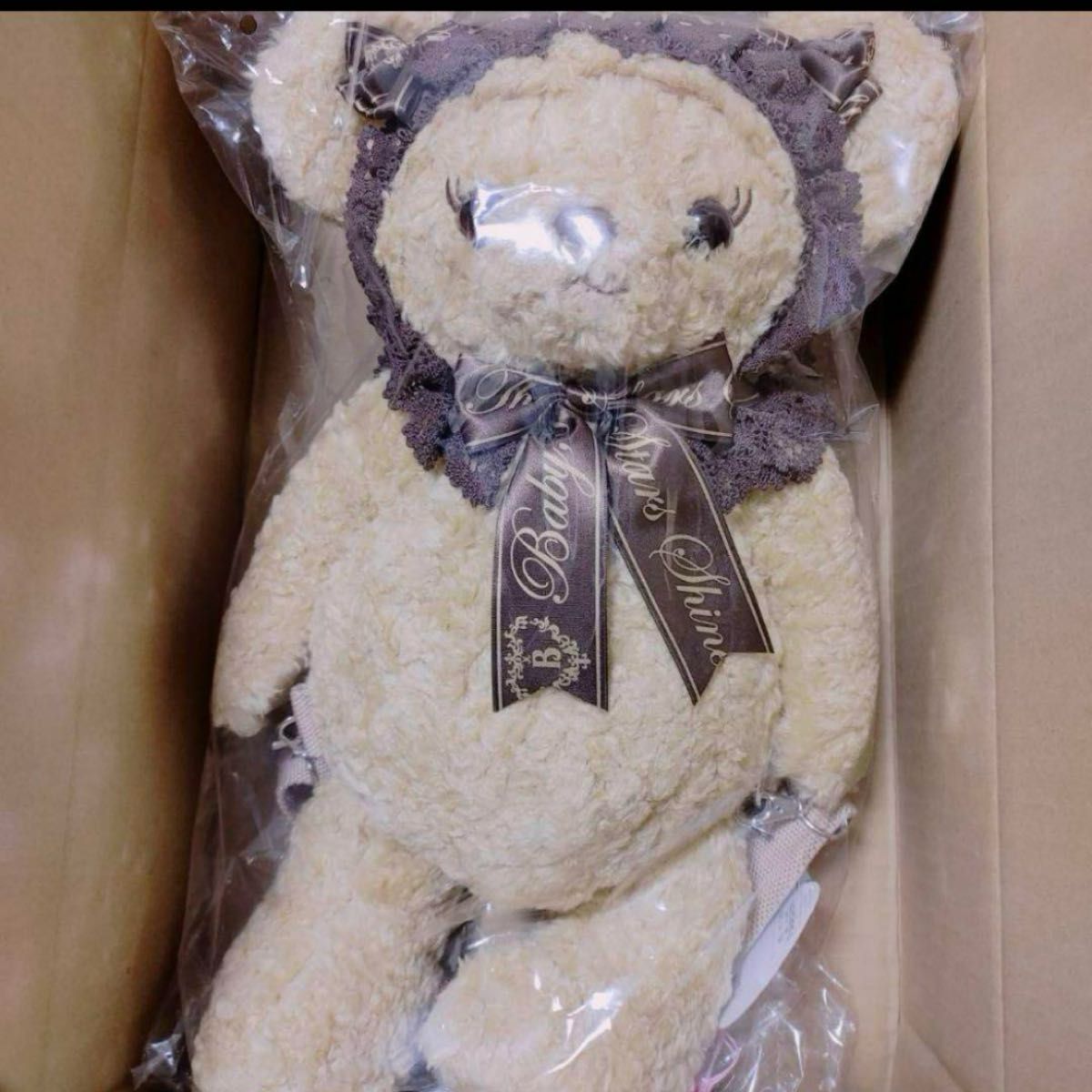 BABY【店舗限定】 くまくみゃリュックミニ〈ミルクティ×茶ロゴ BABY【店舗限定】 くまくみゃリュックミニ〈ミルクティ×茶ロゴ