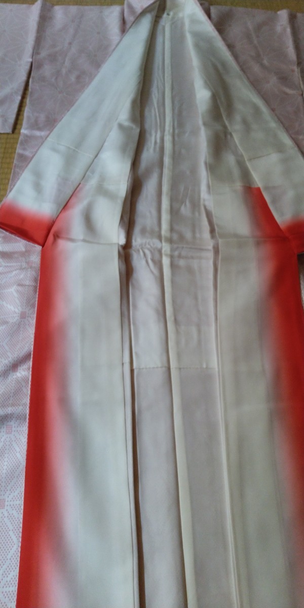 正絹着物　箔の袋帯セット