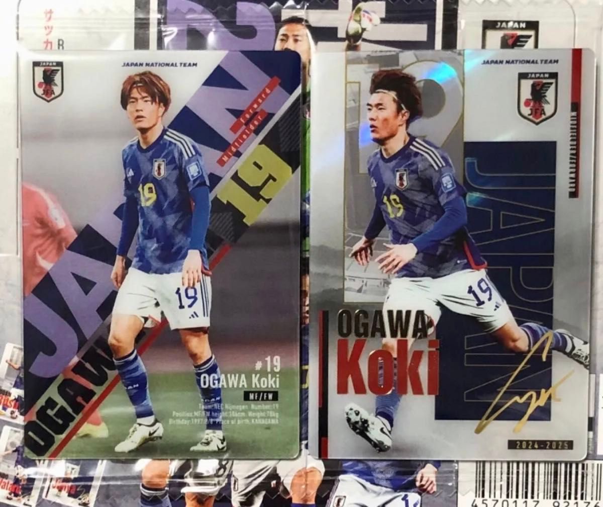 小川航基 ノーマル レアカード 2枚セット サッカー日本代表 小川航基 ノーマル レアカード 2枚セット サッカー日本代表