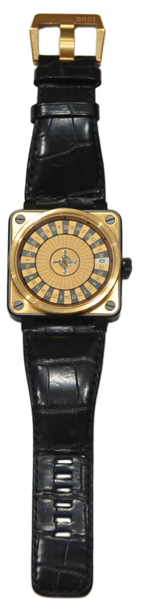 世界 99本限定 Bell&Ross ベル&ロス BR 01-92 CASINO カジノルーレット ウォッチ 腕時計 R2A-23604B_画像2