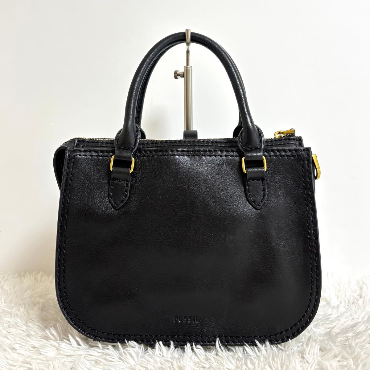 極美品】 フォッシル ライダーサッチェル ショルダーバッグ 2way 極美品】 フォッシル ライダーサッチェル ショルダーバッグ 2way