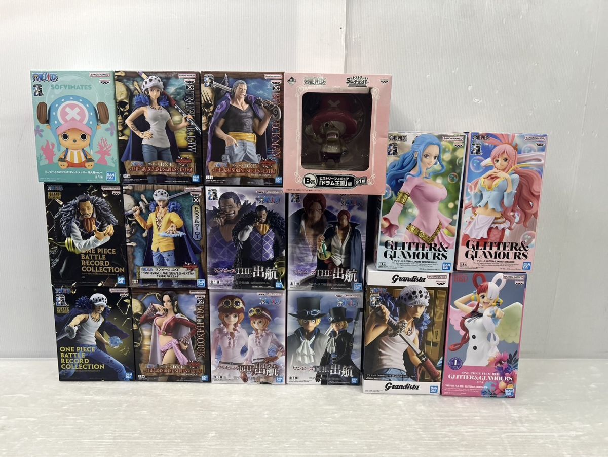 HM080-250415-52【未開封】ワンピース フィギュア 16体まとめ 一 HM080-250415-52【未開封】ワンピース フィギュア 16体まとめ 一