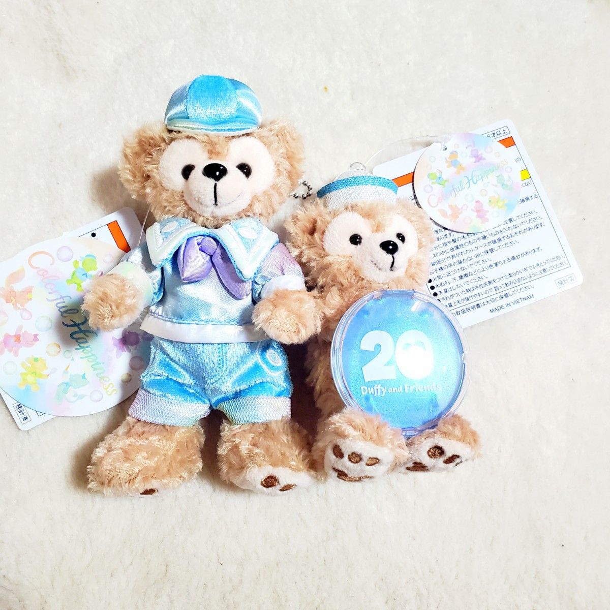 新品 ディズニー ダッフィー カラフルハピネス ぬいぐるみ 新品 ディズニー ダッフィー カラフルハピネス ぬいぐるみ