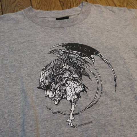 出産祝い 90s USA製 DEVILMAN Tシャツ グレー 永井豪 ダイナミック企画