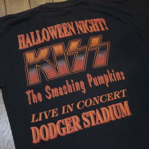 90s KISS Psycho Circus Tシャツ L ブラック Smashing Pumpkins ライブ ツアー キッス Halloween 半袖 両面 プリント バンド ロック_画像5