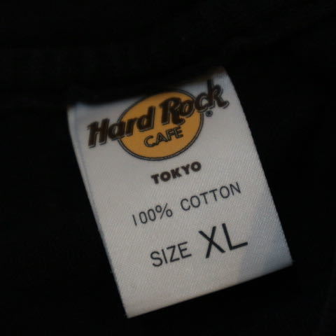 90s Hard Rock Cafe Tシャツ TOKYO XL ブラック ハードロックカフェ ロゴ 半袖 シングルステッチ_画像4