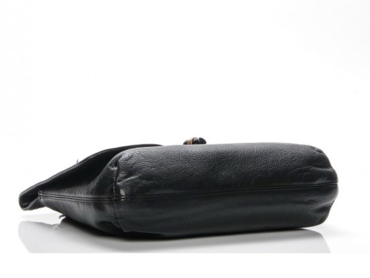 Lanvin Hobo Tie レザーショルダーバッグ | ブラック | FARFETCH JP