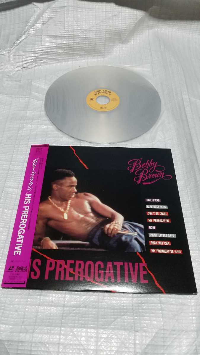 BOBBY BROWN* Japanese explanation *.. attaching beautiful goods records out of production *HIS PREROGATIVE/LASER DISC/LD/NEW EDITION/TEDDY RILEY/NEW JACK SWING/EVERY LITTLE STEP