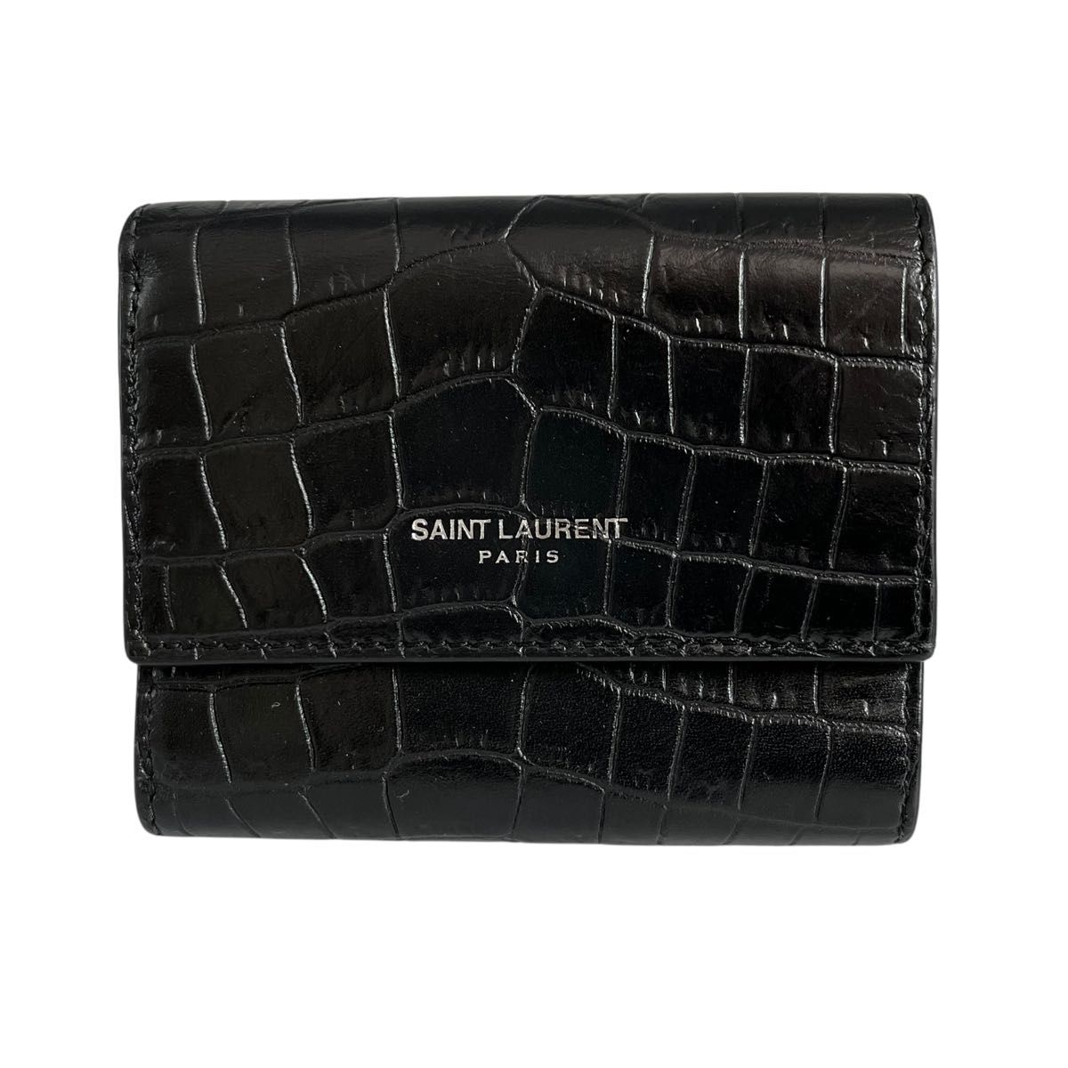 希少】SAINTLAURENT サンローラン 三つ折り財布 コインケース 希少】SAINTLAURENT サンローラン 三つ折り財布 コインケース