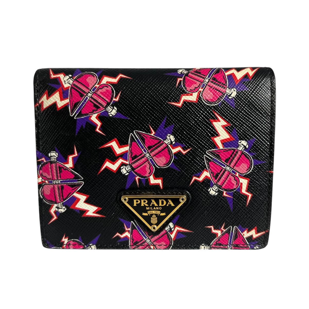 希少】PRADA プラダ 二つ折り財布 コインケース カードケース 希少】PRADA プラダ 二つ折り財布 コインケース カードケース