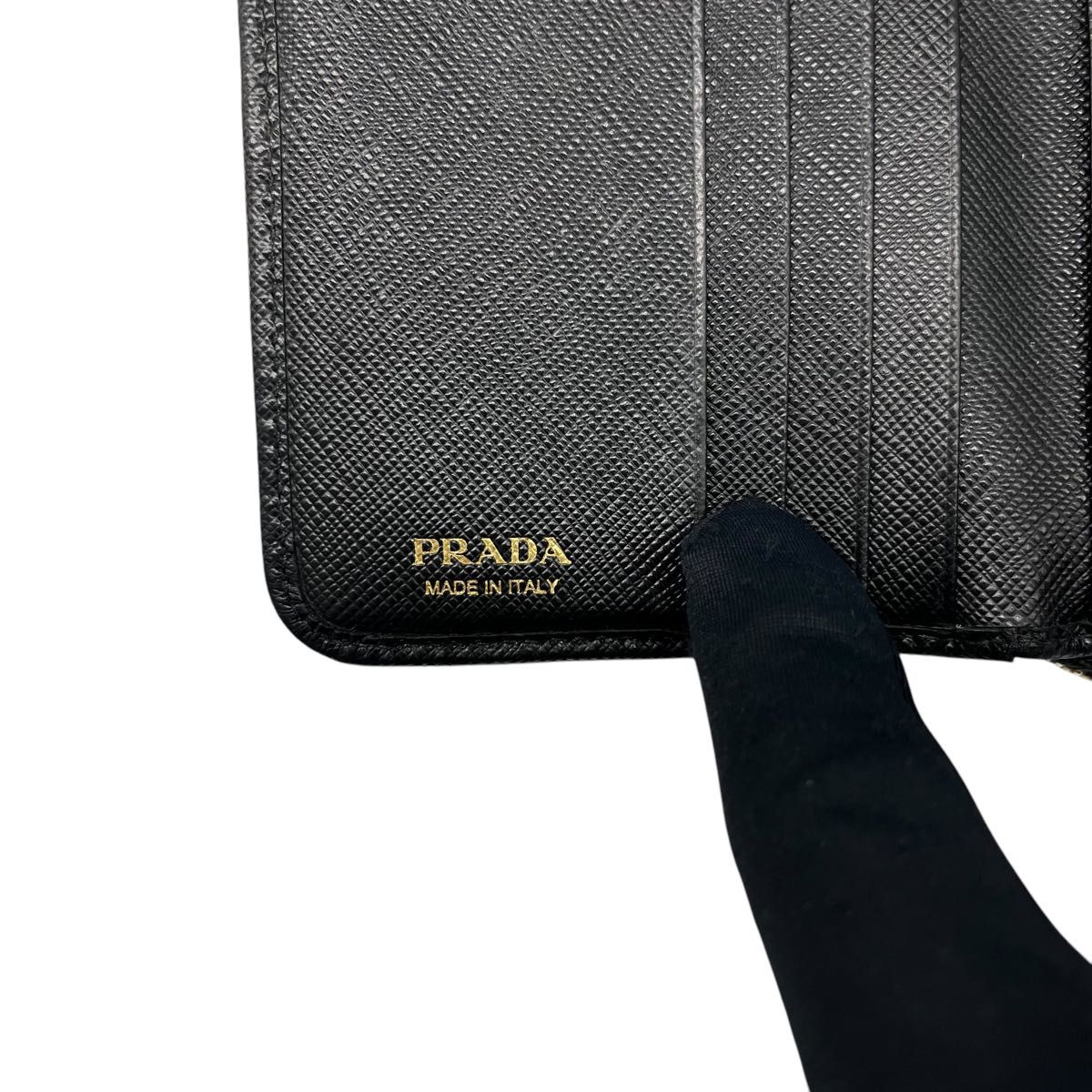 極美】PRADA プラダ 二つ折り財布 コインケース カードケース 極美】PRADA プラダ 二つ折り財布 コインケース カードケース