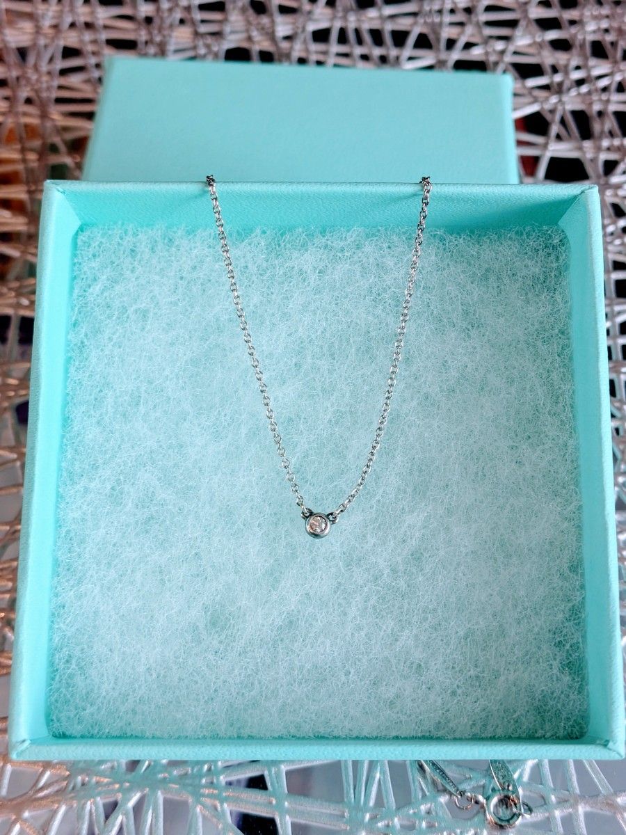 未使用】Tiffany & Co バイザヤード ダイヤモンド ネックレス 未使用】Tiffany & Co バイザヤード ダイヤモンド ネックレス