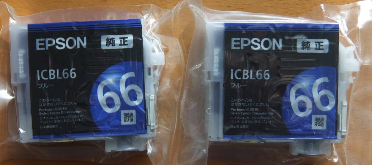 EPSON 純正インクカートリッジ ICBL66 ブルー 2個 品(エプソン)｜売買されたオークション情報、yahooの商品情報をアーカイブ
