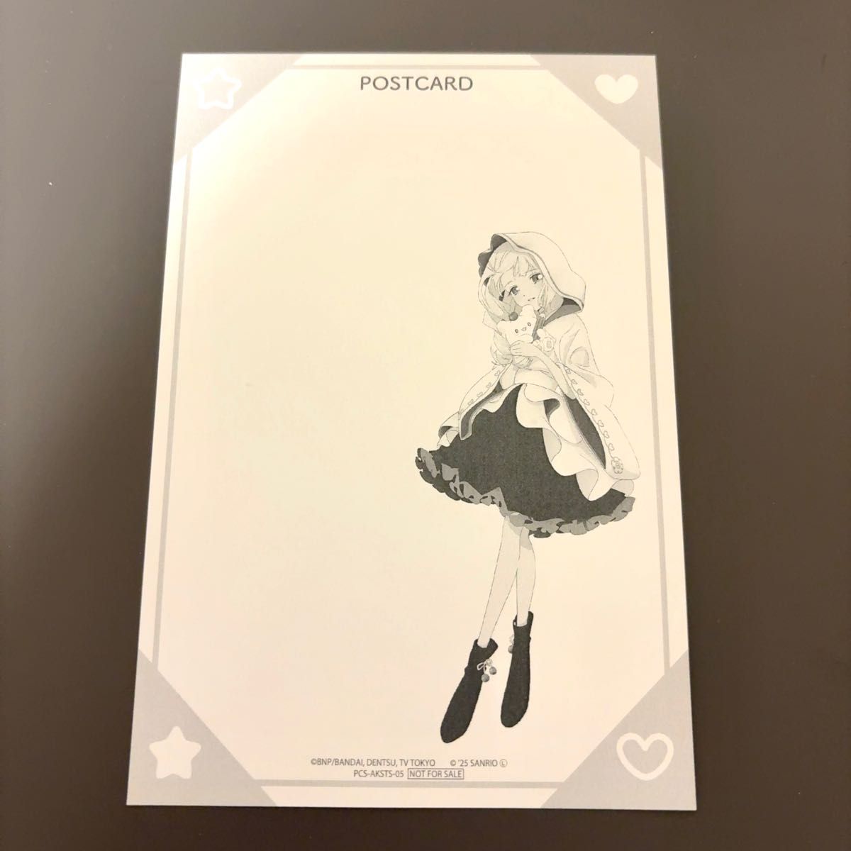 アイカツスターズ サンリオコラボ 白銀リリィ 特典 ポストカード アイカツスターズ サンリオコラボ 白銀リリィ 特典 ポストカード
