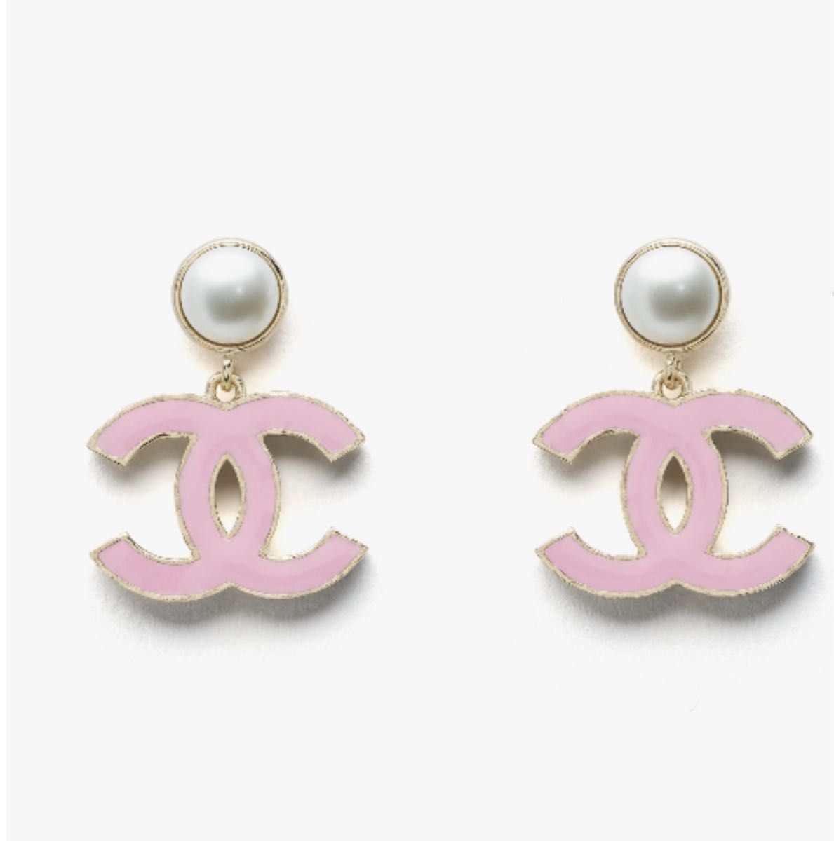 CHANEL シャネル ピアス ココマーク アクセサリー ピンク パール CHANEL シャネル ピアス ココマーク アクセサリー ピンク パール