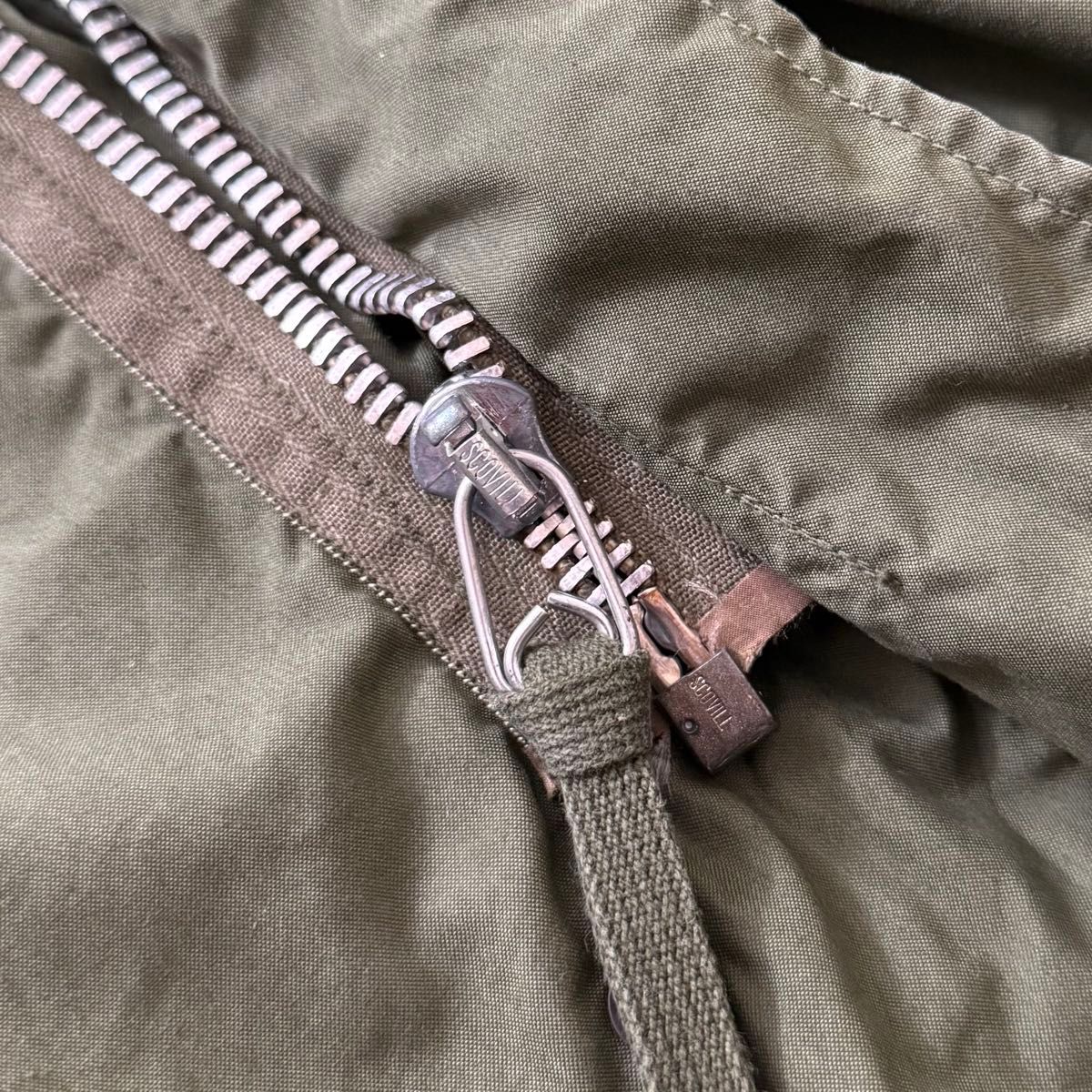 アルミM 米軍実物 70s アルミジップ M M-65 フィッシュテール アルミM 米軍実物 70s アルミジップ M M-65 フィッシュテール