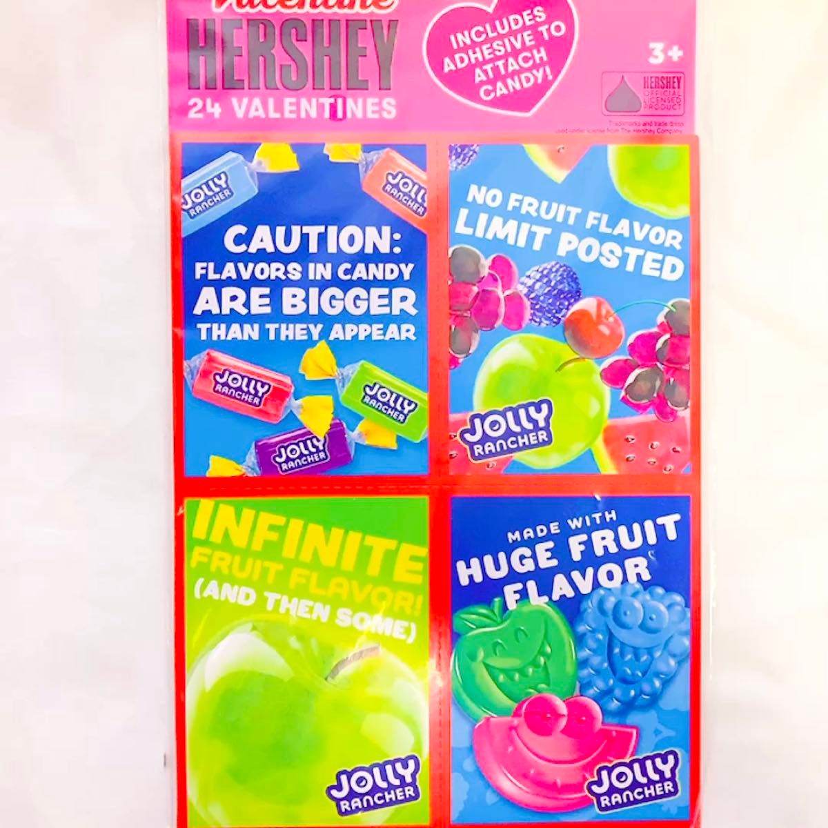日本未発売 アメリカ バレンタイン HERSHEY'S ハーシーズ ジョリーランチャー カード 24枚 ステーショナリー アメトイ