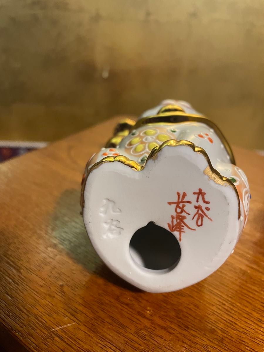 九谷焼 招き猫 置物 金ブチ (右手・高 約11.5cm) 九谷焼 招き猫 置物 金ブチ (右手・高 約11 5cm) 招き猫 置物
