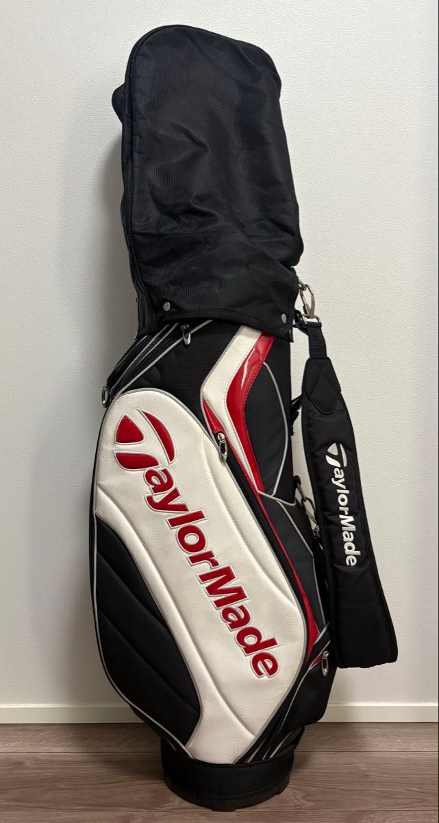 TaylorMade キャディバッグ 黒/白/赤 テーラーメイド ゴルフ TaylorMade キャディバッグ 黒/白/赤 テーラーメイド ゴルフ