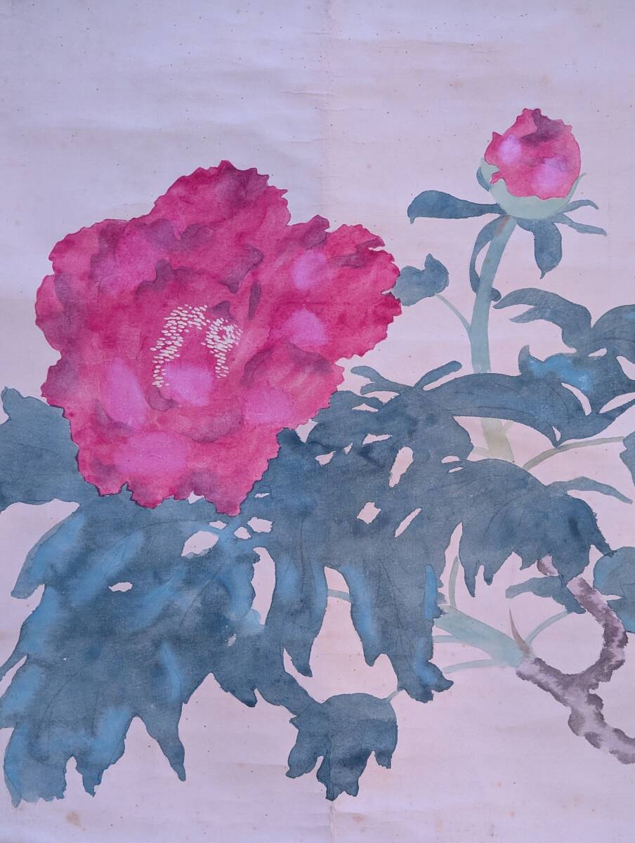 【真作】掛軸 山田耕雲 華やか牡丹図 花鳥画 四季の花 日本画 R146 Yahoo!オークション - 【真作】掛軸 山田耕雲 華やか牡丹図 花鳥