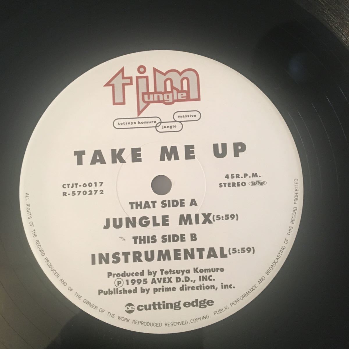 12インチレコード/TジャングルM(T JUNGLE M・小室哲哉)Take Me Up_画像1