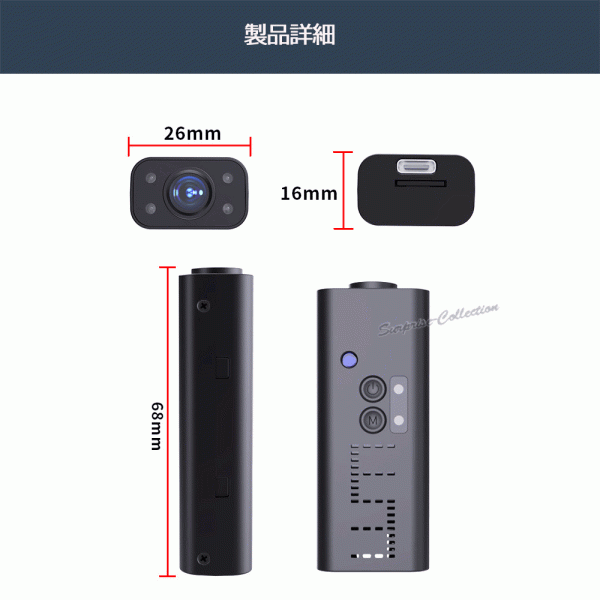 防犯カメラ ワイヤレス WiFi 常時(shí)録畫 SDカード録畫 ネットワークカメラ 動體検知 不可視赤外線 見守り リモート監(jiān)視 WK13◆