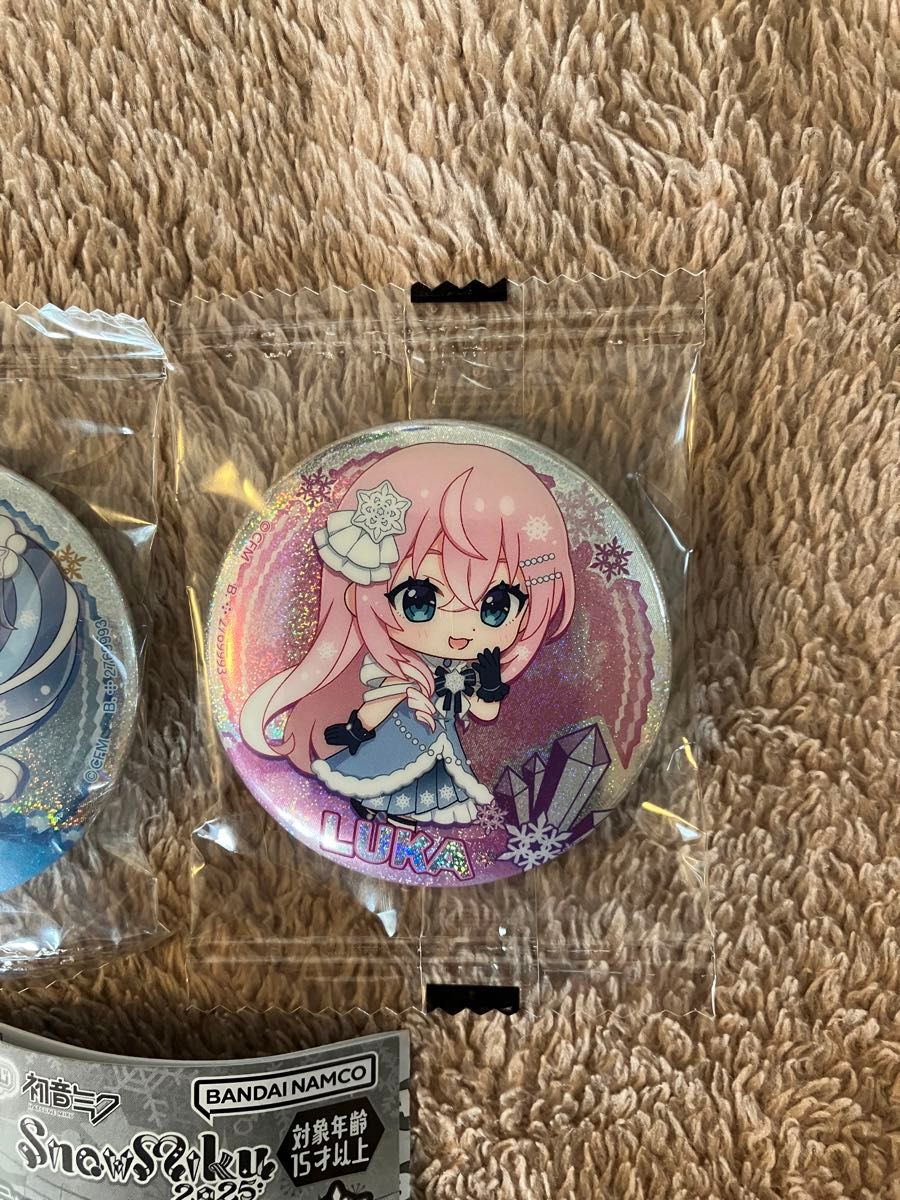 初音ミク 雪ミク あそーと 〜SNOW MIKU 2025〜C賞 缶バッジ 2点 初音ミク 雪ミク あそーと 〜SNOW MIKU 2025〜C賞 缶バッジ 2点