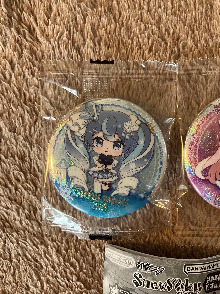 初音ミク 雪ミク あそーと 〜SNOW MIKU 2025〜C賞 缶バッジ 2点 初音ミク 雪ミク あそーと 〜SNOW MIKU 2025〜C賞 缶バッジ 2点