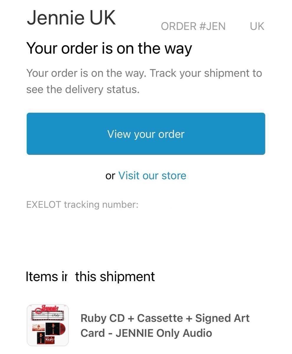 直筆サイン入り ジェニー 「Ruby」 CDアルバム カセット アート 直筆サイン入り ジェニー 「Ruby」 CDアルバム カセット アート