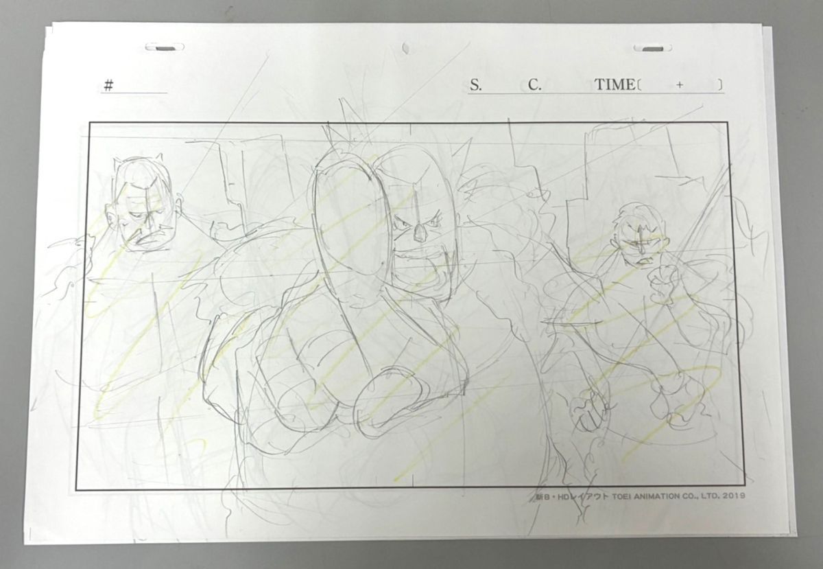 一点もの】ONEPIECE アニメ原画・レイアウト ワンピース ワノ国 一点もの】ONEPIECE アニメ原画・レイアウト ワンピース ワノ国