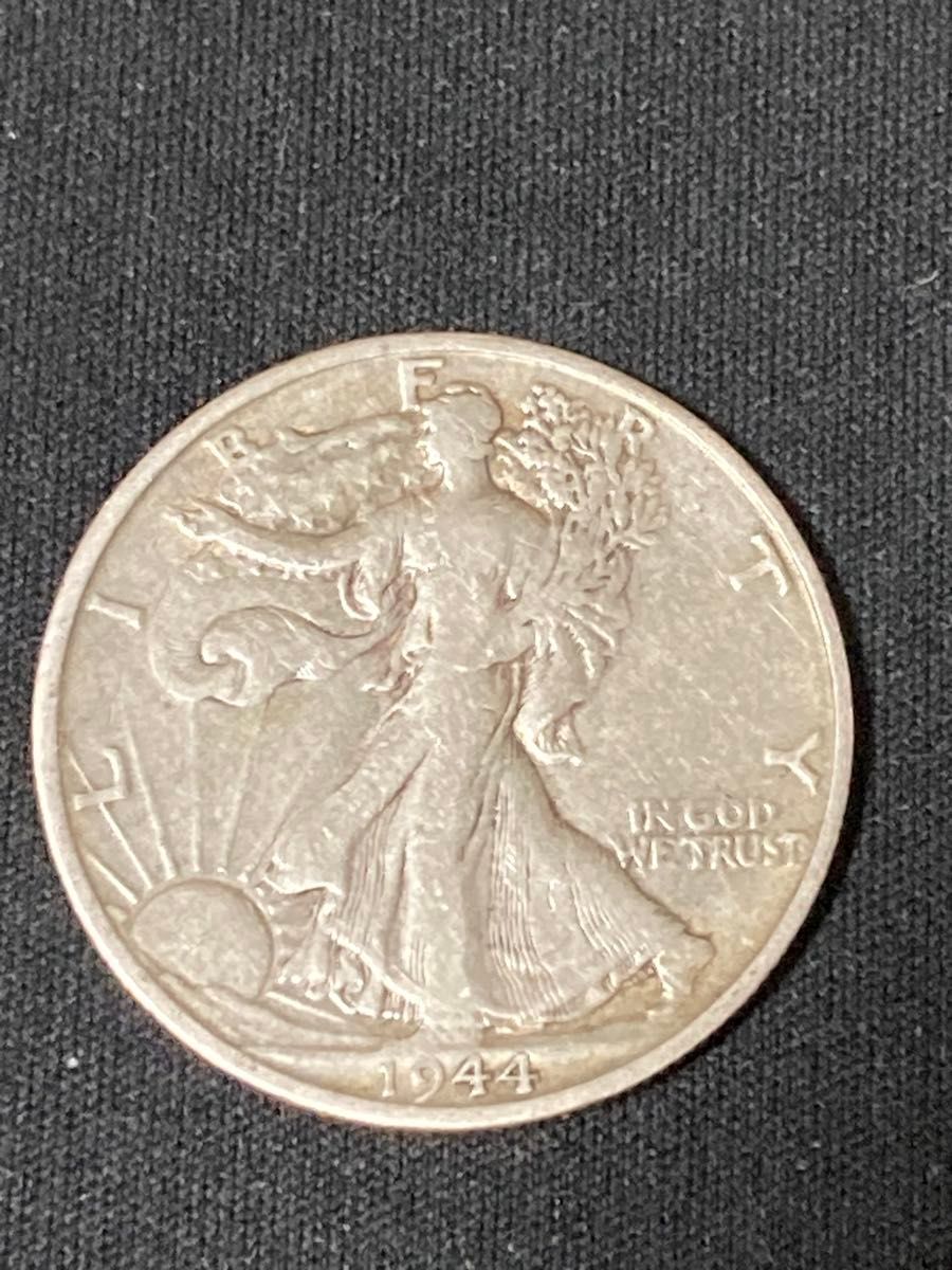 1944 ウォーキングリバティ ハーフダラー 銀貨 アンティーク 1944 ウォーキングリバティ ハーフダラー 銀貨 アンティーク
