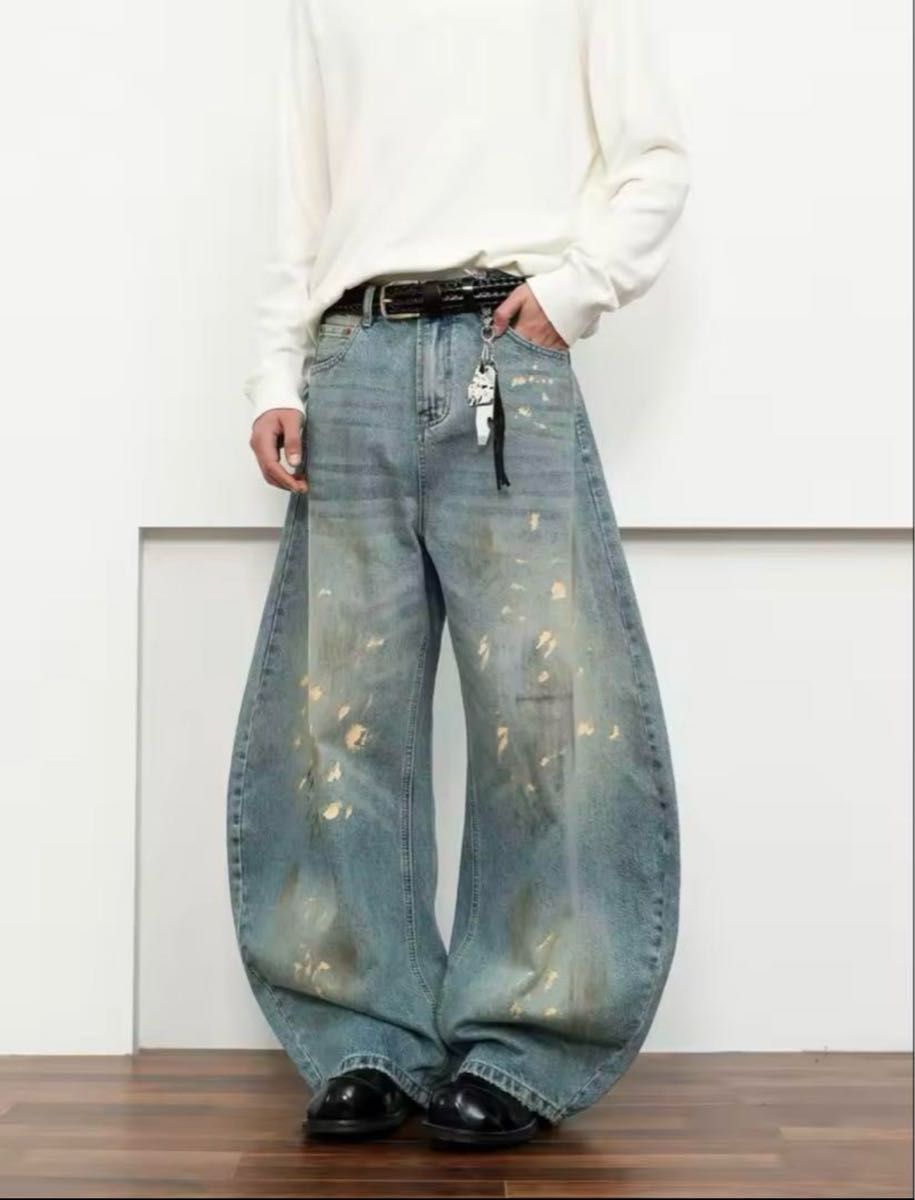 バギーデニム jaded london acne studios H&M 似 Y2K ジーンズ バギーデニム jaded london acne studios H&M 似 Y2K ジーンズ
