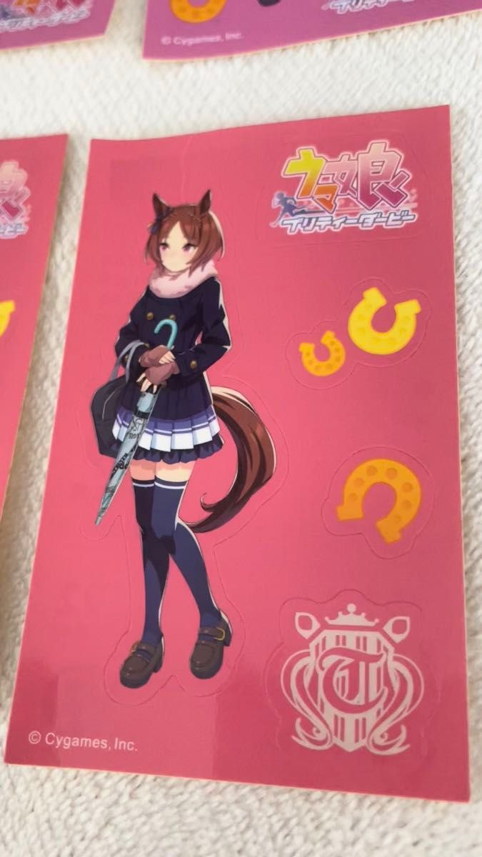 ウマ娘 プリティーダービー ステッカー まとめ売り 未使用だが反りやヨレ有り