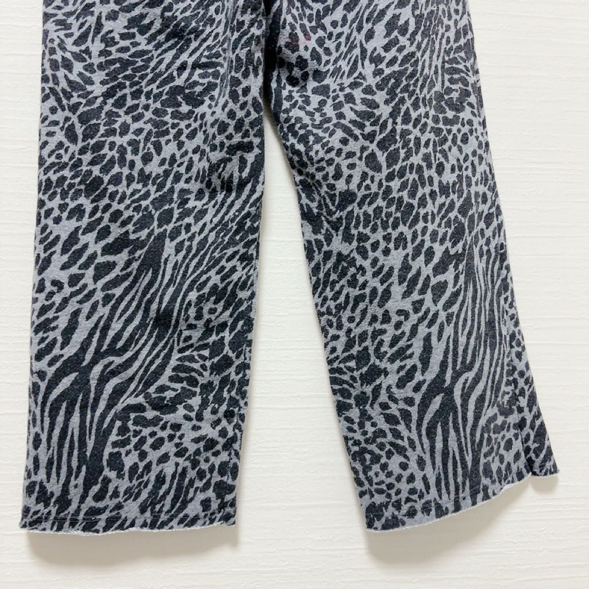 4-125レオパード×ゼブラ柄 パンツ 総柄 パンツ ゆったり 4-125レオパード×ゼブラ柄 パンツ 総柄 パンツ ゆったり