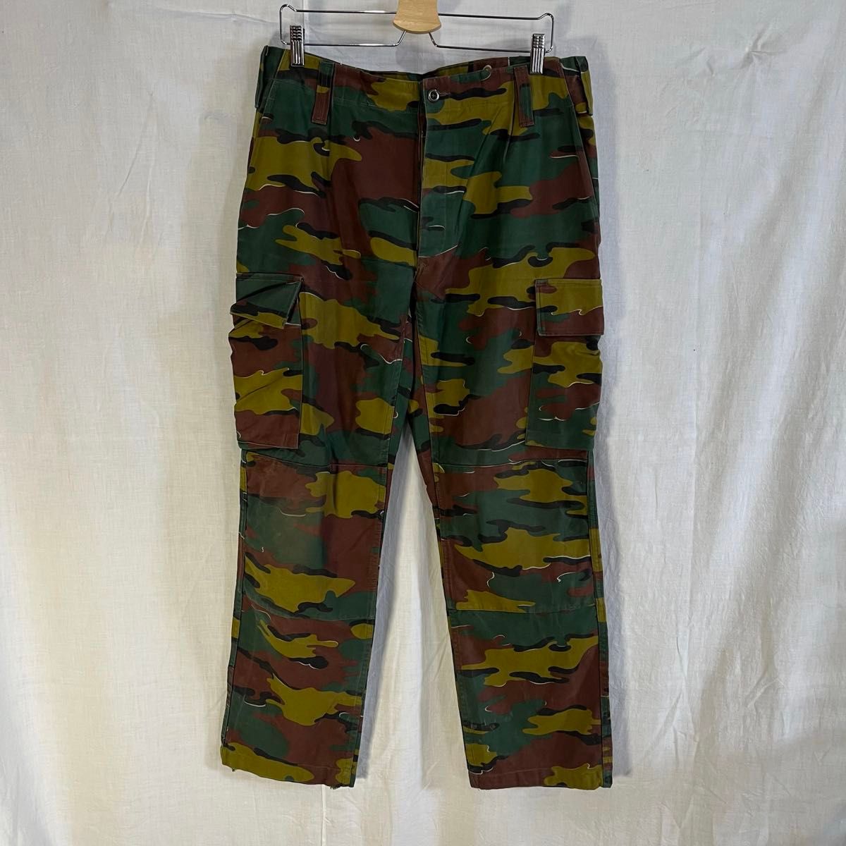 ベルギー軍 M-90 ジグソーカモ ダブルニーカーゴパンツ 古着 ベルギー軍 M-90 ジグソーカモ ダブルニーカーゴパンツ 古着