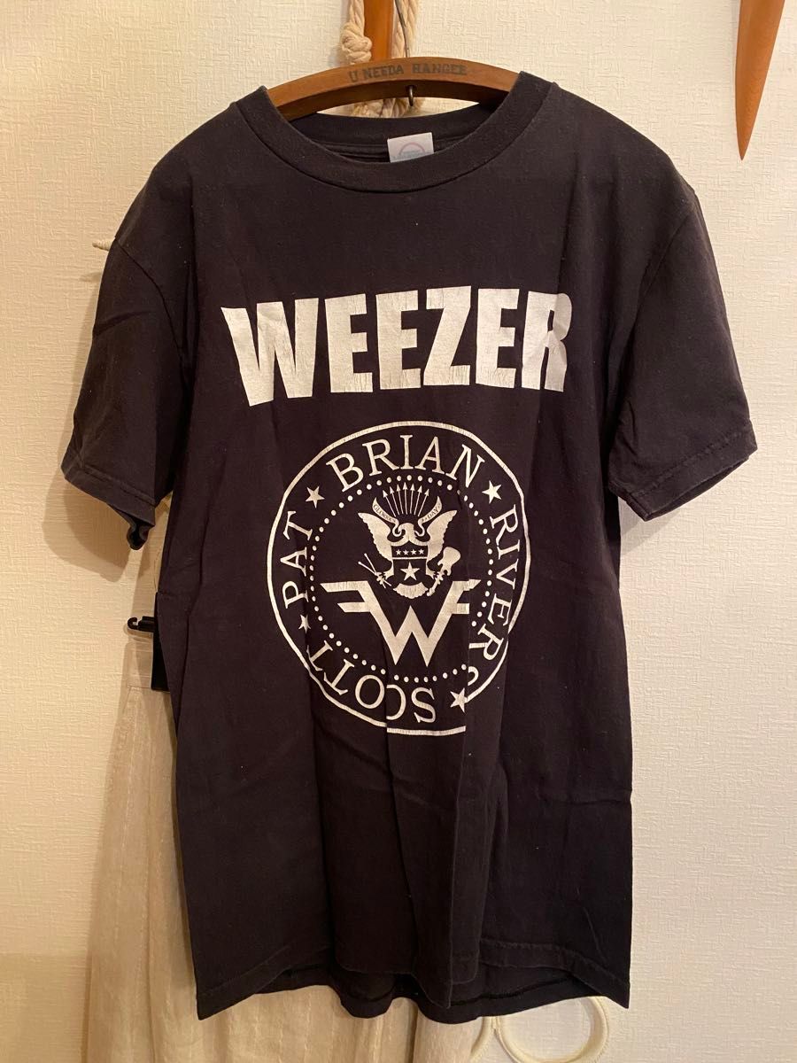 WEEZER バンドTシャツ 黒 ブラック 古着 ロックTシャツ RAMONES WEEZER バンドTシャツ 黒 ブラック 古着 ロックTシャツ RAMONES
