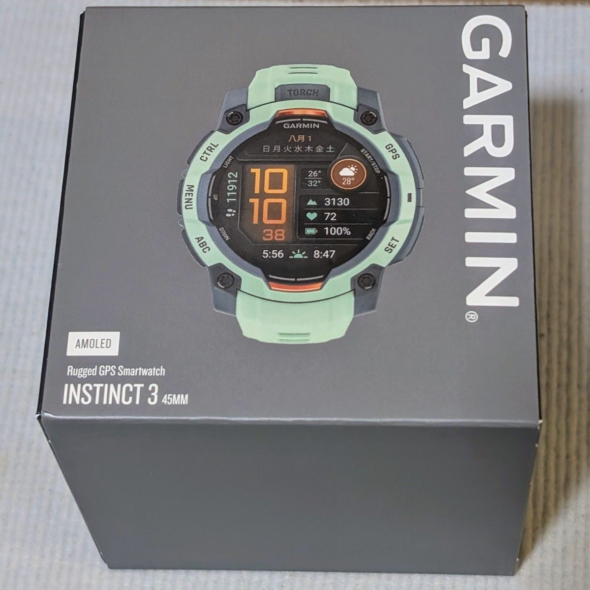 新品同様】限定 Garmin Instinct 3 AMOLED 45mm GPSスマート 新品同様】限定 Garmin Instinct 3 AMOLED 45mm GPSスマート