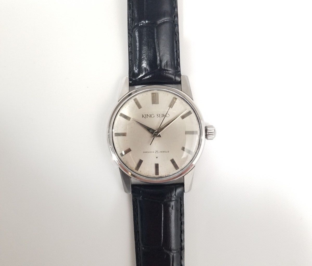 KING SEIKO ファースト 希少ステンレスモデル 稼働品 風防新品 KING SEIKO ファースト 希少ステンレスモデル 稼働品 風防新品