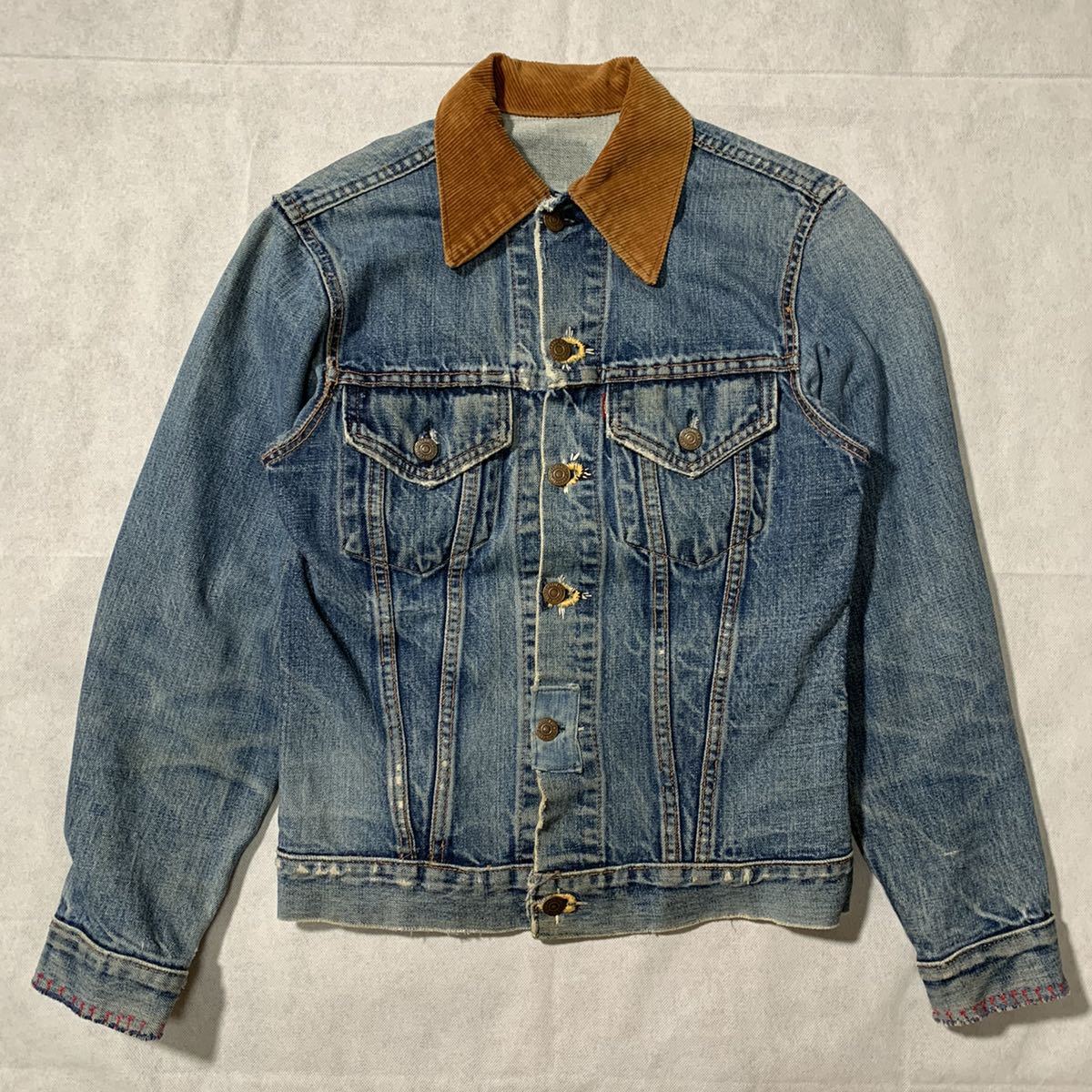70s リーバイス 70505 BIGE ヴィンテージ デニムジャケット 刺繍 70s リーバイス 70505 BIGE ヴィンテージ デニムジャケット 刺繍