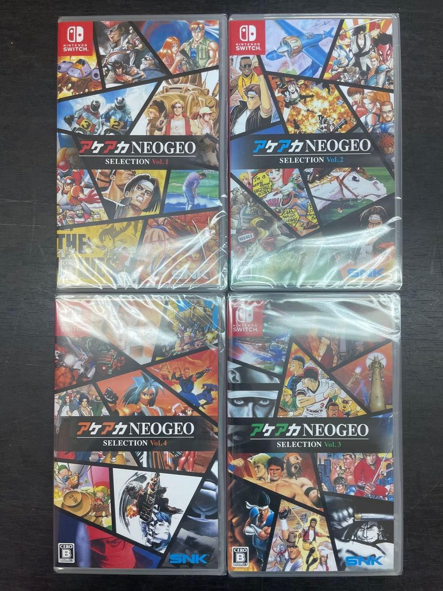 新品4本セット】 Switch アケアカNEOGEO セレクション Vol 1~4 新品4本セット】 Switch アケアカNEOGEO セレクション Vol 1~4