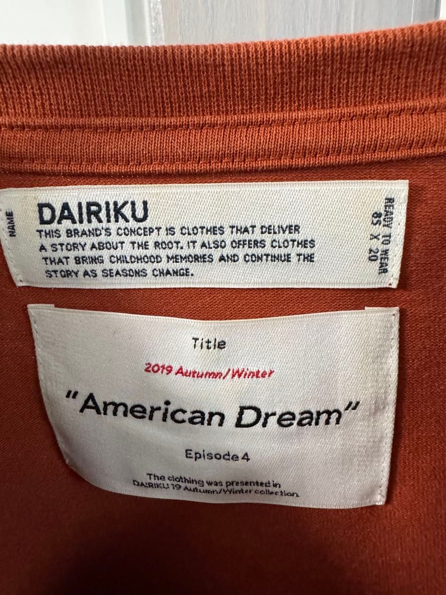 DAIRIKU 19AW BIGGIE T レイヤード ロンT|Yahoo!フリマ(旧 DAIRIKU 19AW BIGGIE T レイヤード ロンT|Yahoo!フリマ(旧